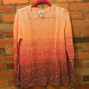 Pink ombré sweater